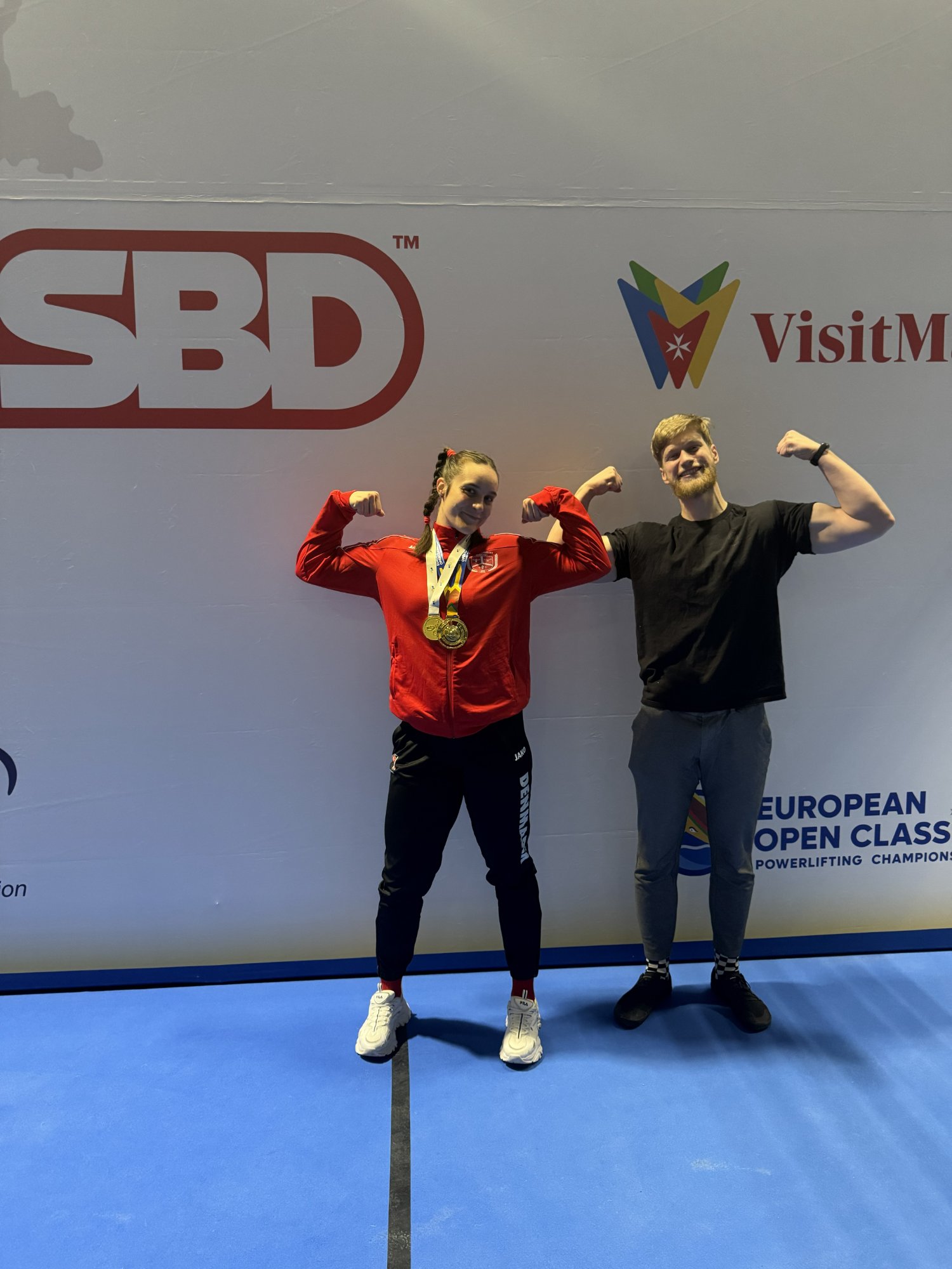 Marc Schlichting og atlet ved EPF Europamesterskabet 2025